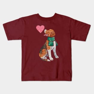 Foxhound watercolour Kids T-Shirt